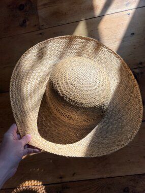vintage woven straw hat